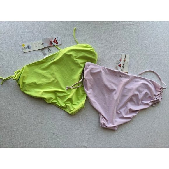 2 Lot Calia by Carrie Underwood bikini Swim Bottoms Size XL Ruched Green NEW - Picture 4 of 6